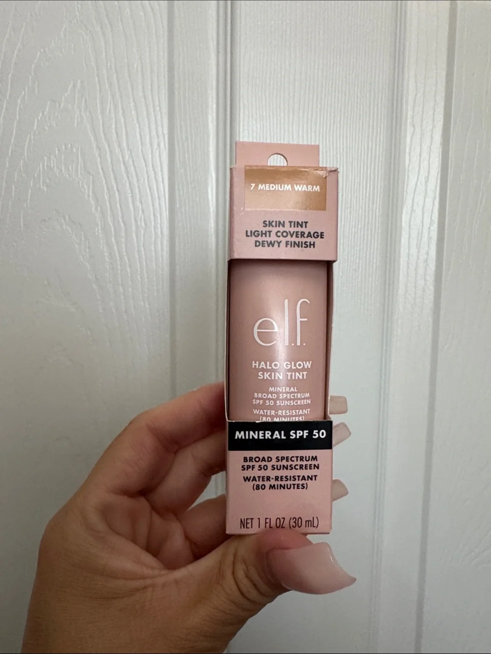 e.l.f. Halo Glow Skin Tint - 7 Medium Warm (Peachy Pink Packaging)